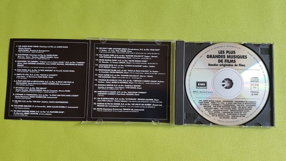 LES PLUS GRANDES MUSIQUES DE FILMS CD et vinyles