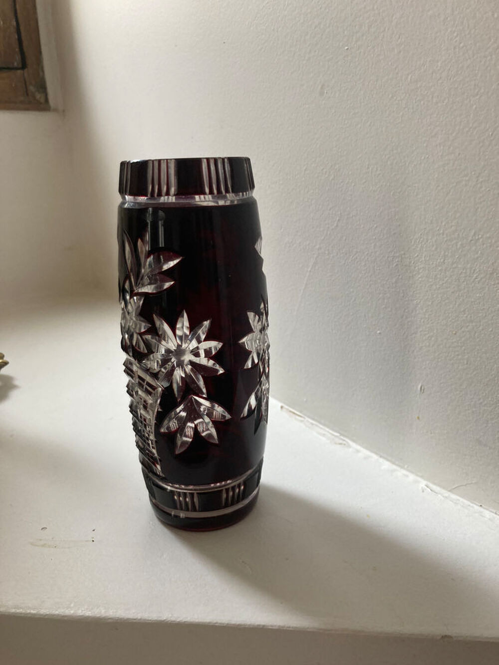 Petit vase de cristal de boh&ecirc;me Décoration