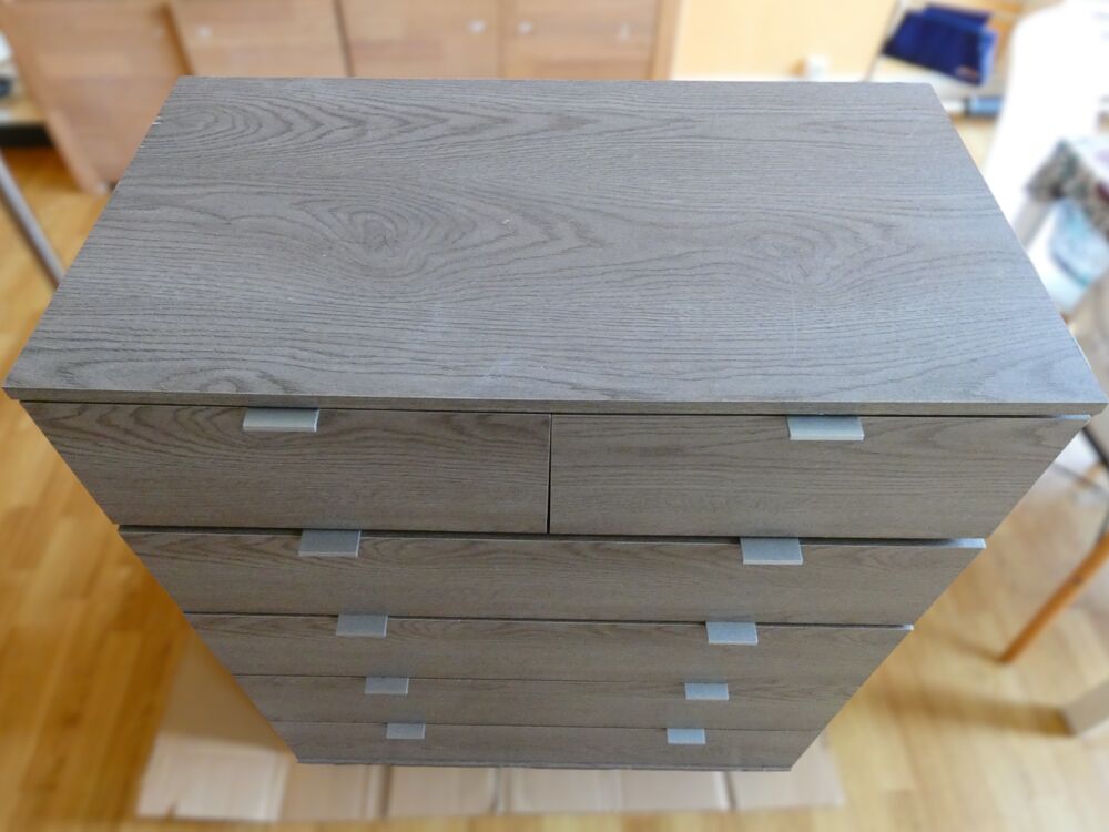 Commode grise 4 + 2 tiroirs Meubles