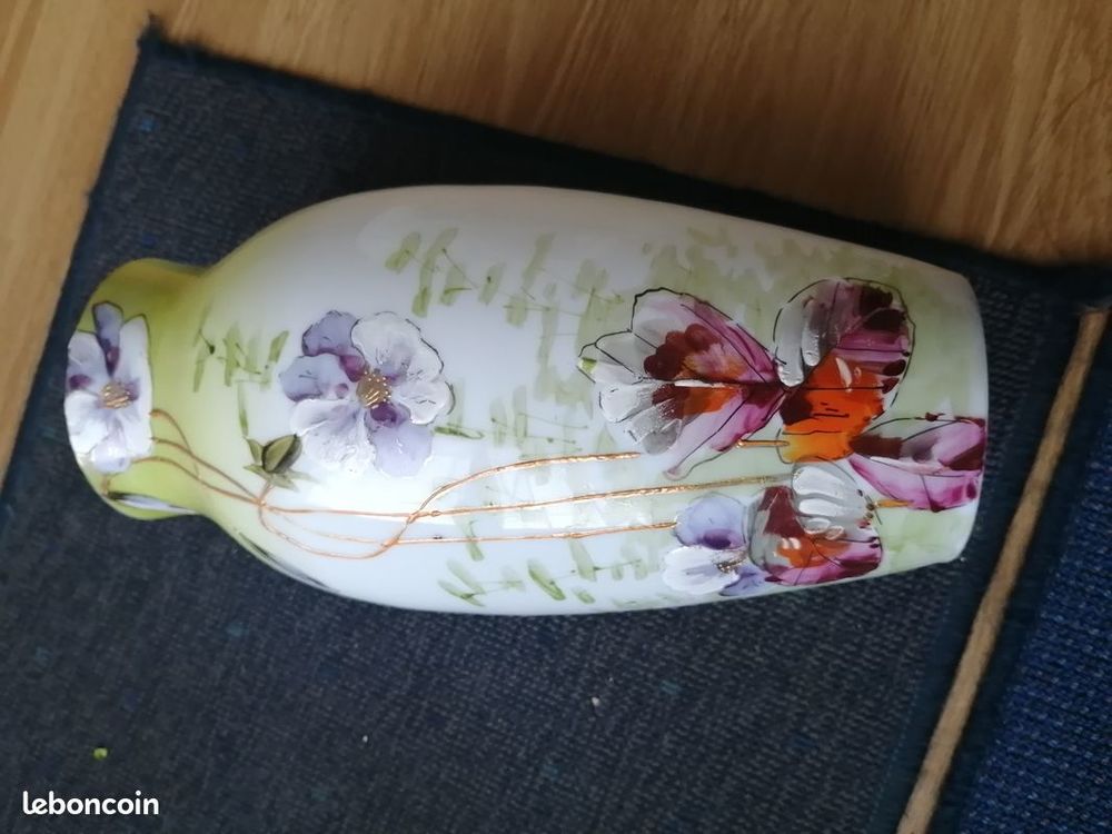 vase porcelaine &agrave; fleurs d&eacute;coration maison rose tulipe iris Décoration