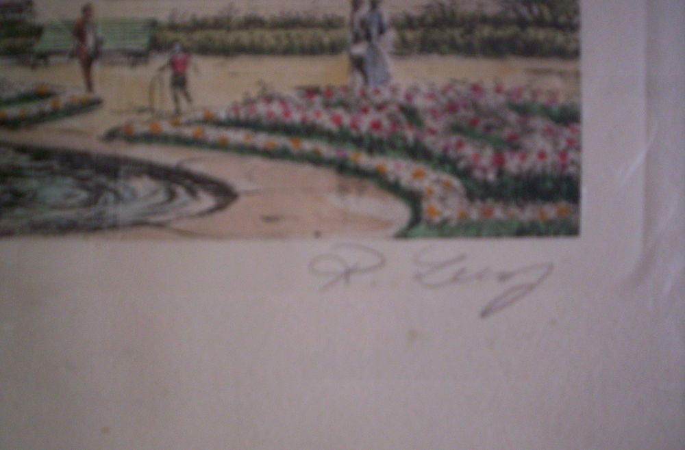 LITHOGRAPHIE en couleur 