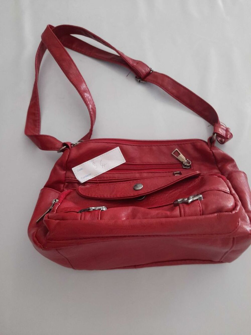 sac &agrave; mains rouge tr&egrave;s souple Maroquinerie