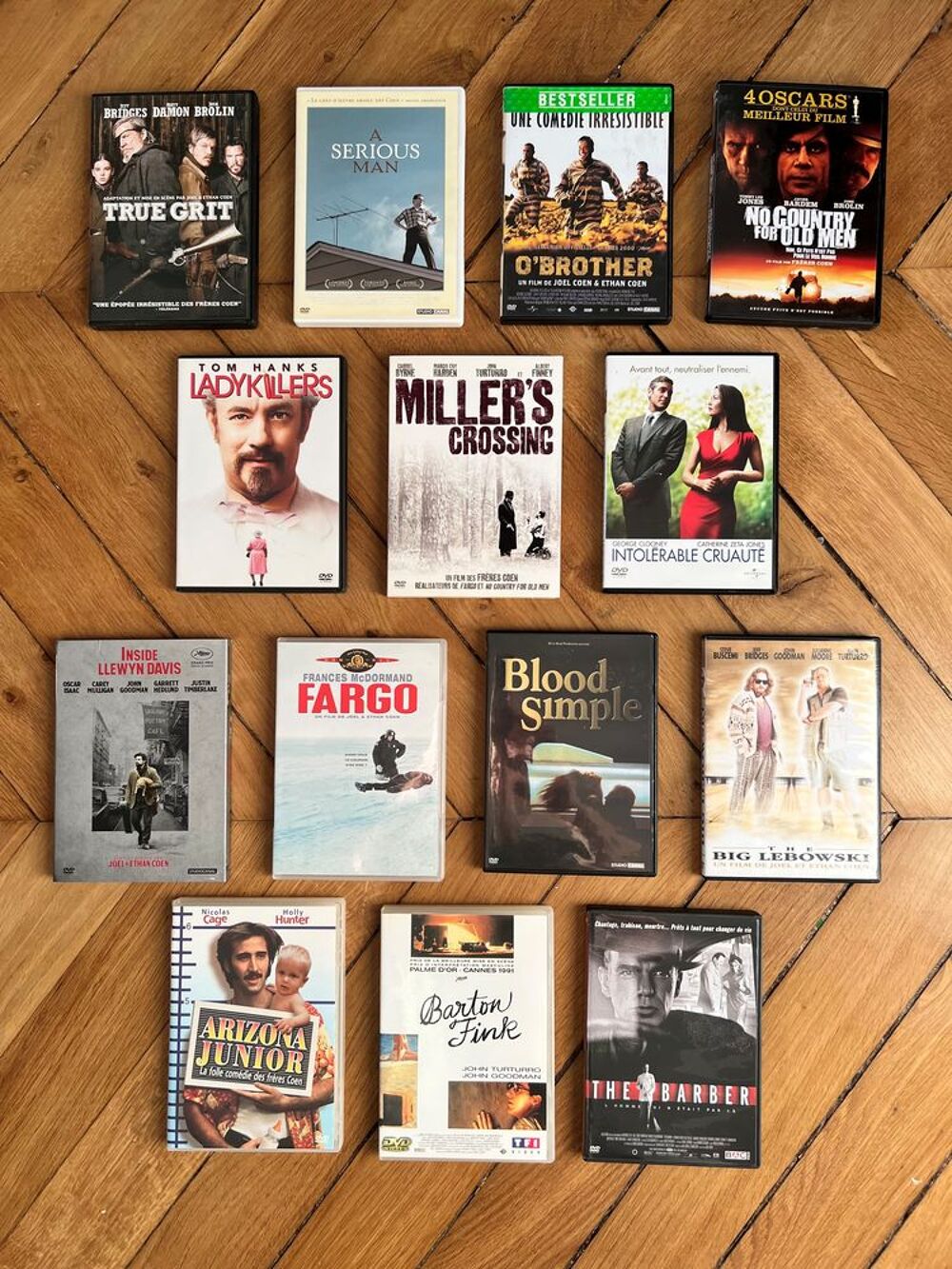 LOT DE 14 DVD - ETHAN &amp; JOEL COEN Photos/Video/TV