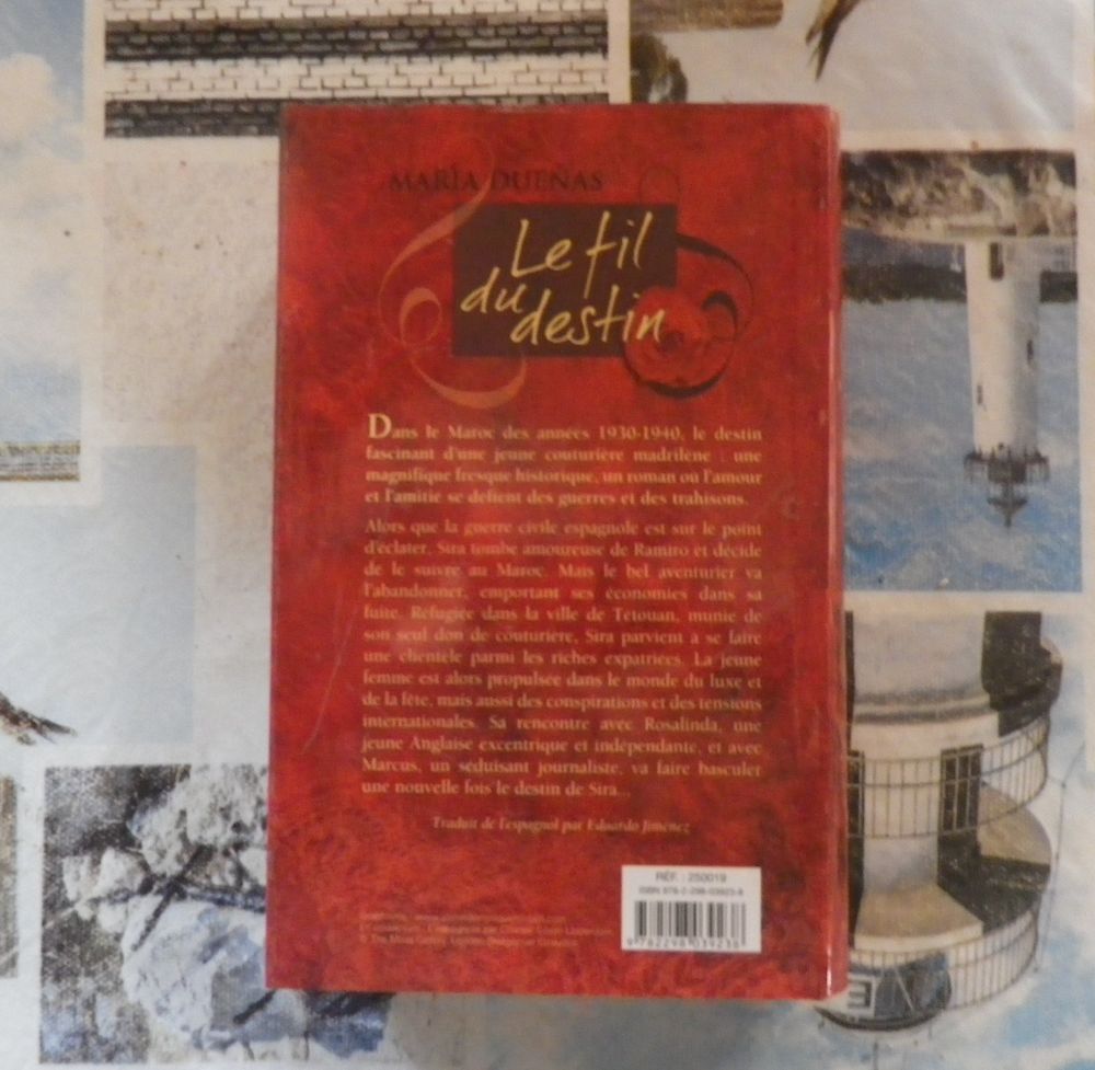 LE FIL DU DESTIN de Maria DUENAS Ed. France Loisirs Livres et BD