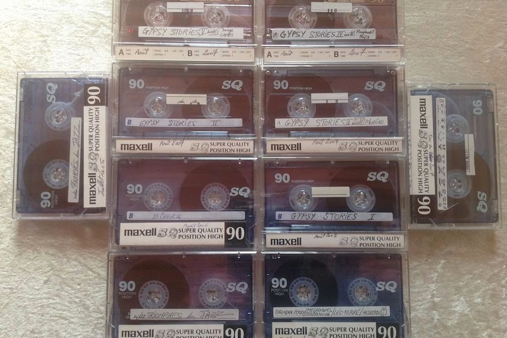 10 CASSETTES AUDIO TDK MAXELL 60/90mn R&Eacute;ENREGISTRABLE Envoi CD et vinyles