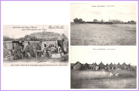 TROIS cartes postales anciennes Maroc (vers 1915) 11 Cagnes-sur-Mer (06)
