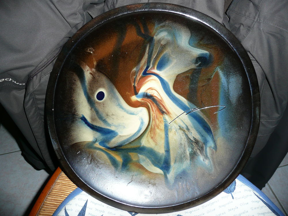 Belle assiette murale avec anneau de fixation Décoration