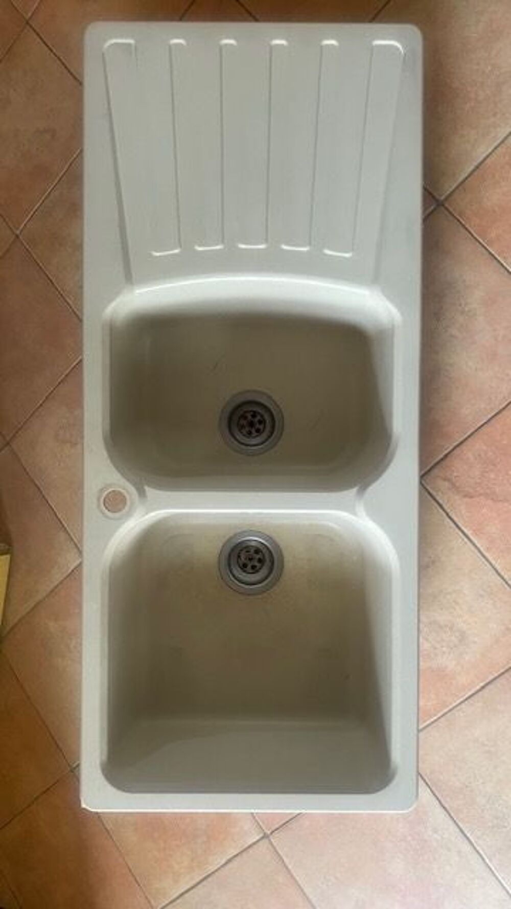 &eacute;vier de cuisine double vasque en r&eacute;sine Cuisine