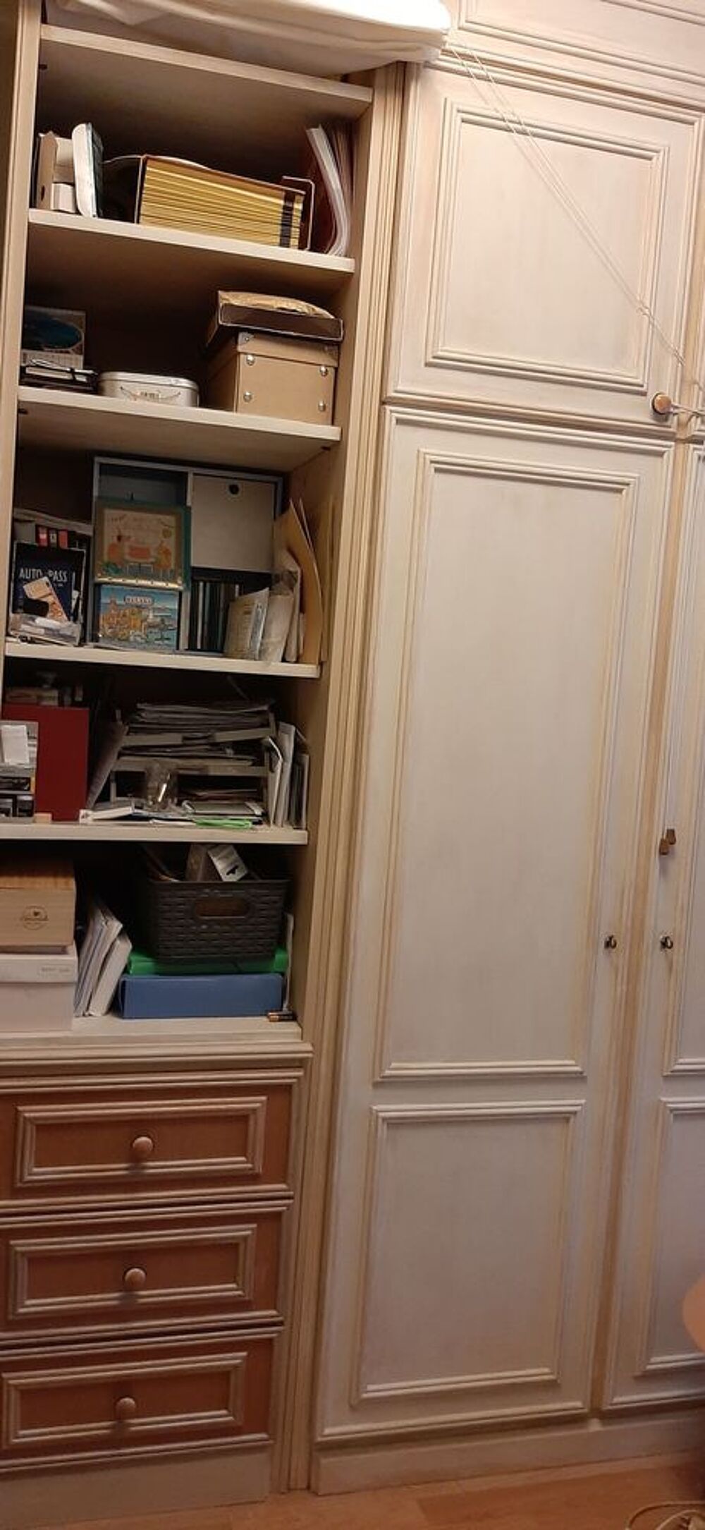 Lit 140/190 escamotable avec Rangements Meubles
