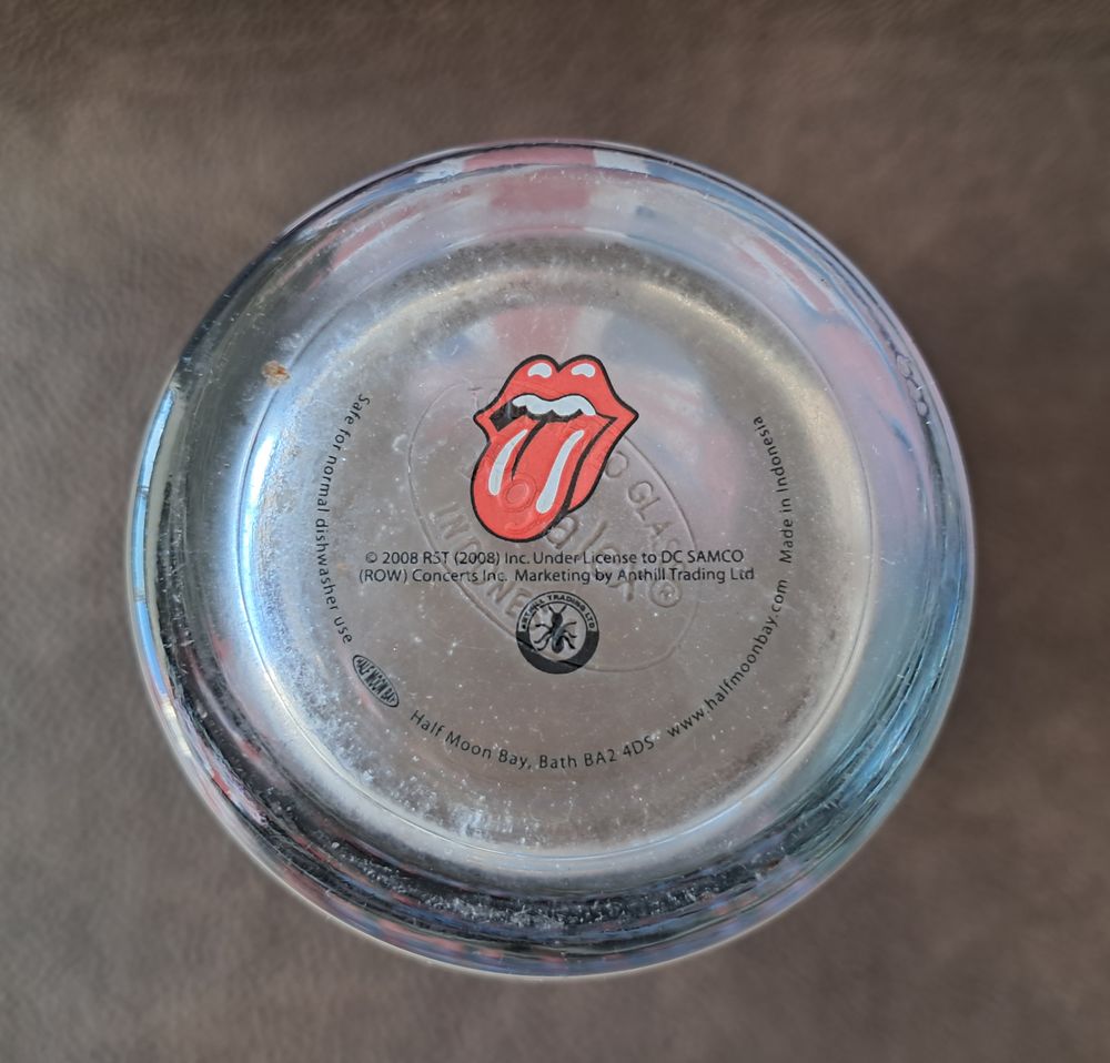 Lot de 2 verres Rolling Stones licks great britain collector 
