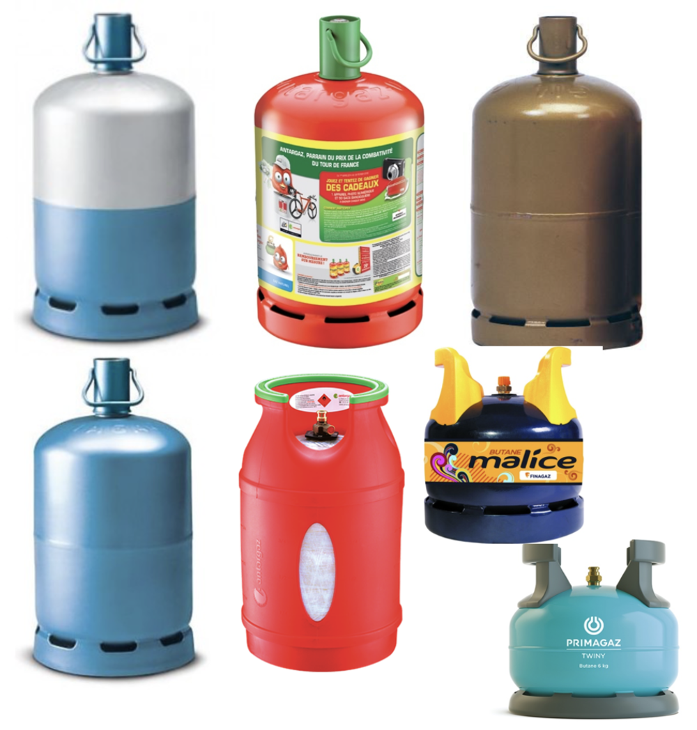 Bouteille de gaz butane ou propane
13 kg, 10 kg, 5,5 ou 6 kg Bricolage