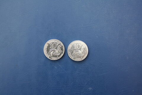 Les 2 pices de monnaies de 10 Francs JIMENEZ 0 Saran (45)