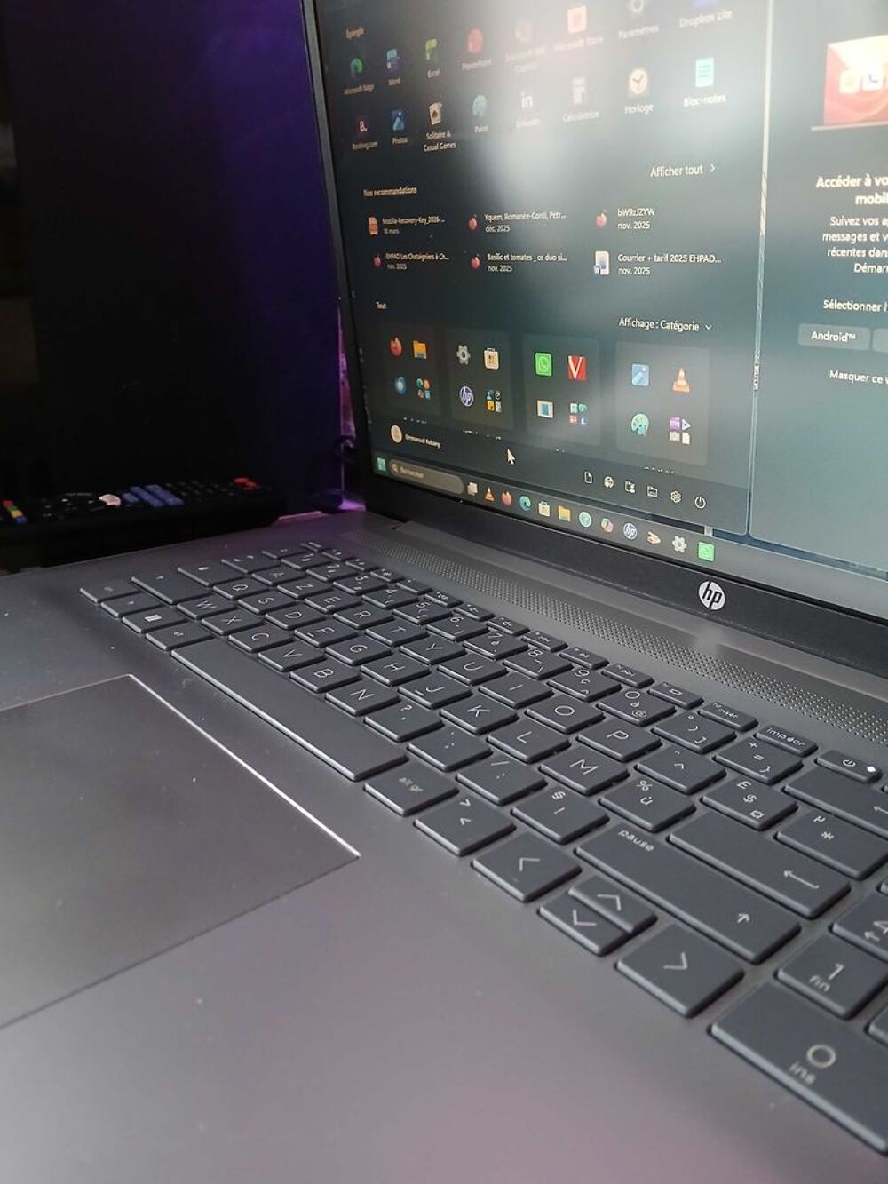 Ordinateur portable HP Matériel informatique