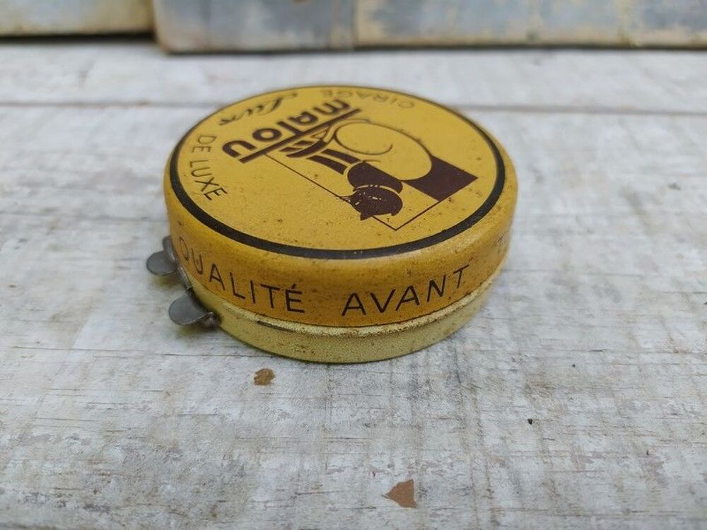 Ancienne Boite Publicitaire Cirage Matou 