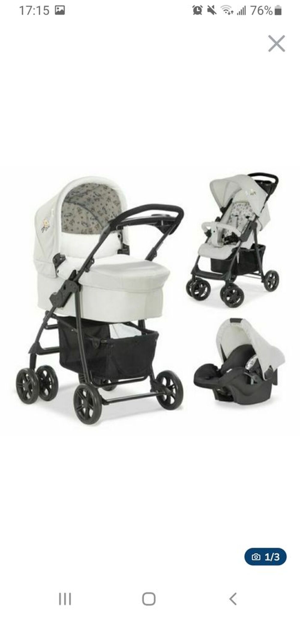 Poussette sales trio disney