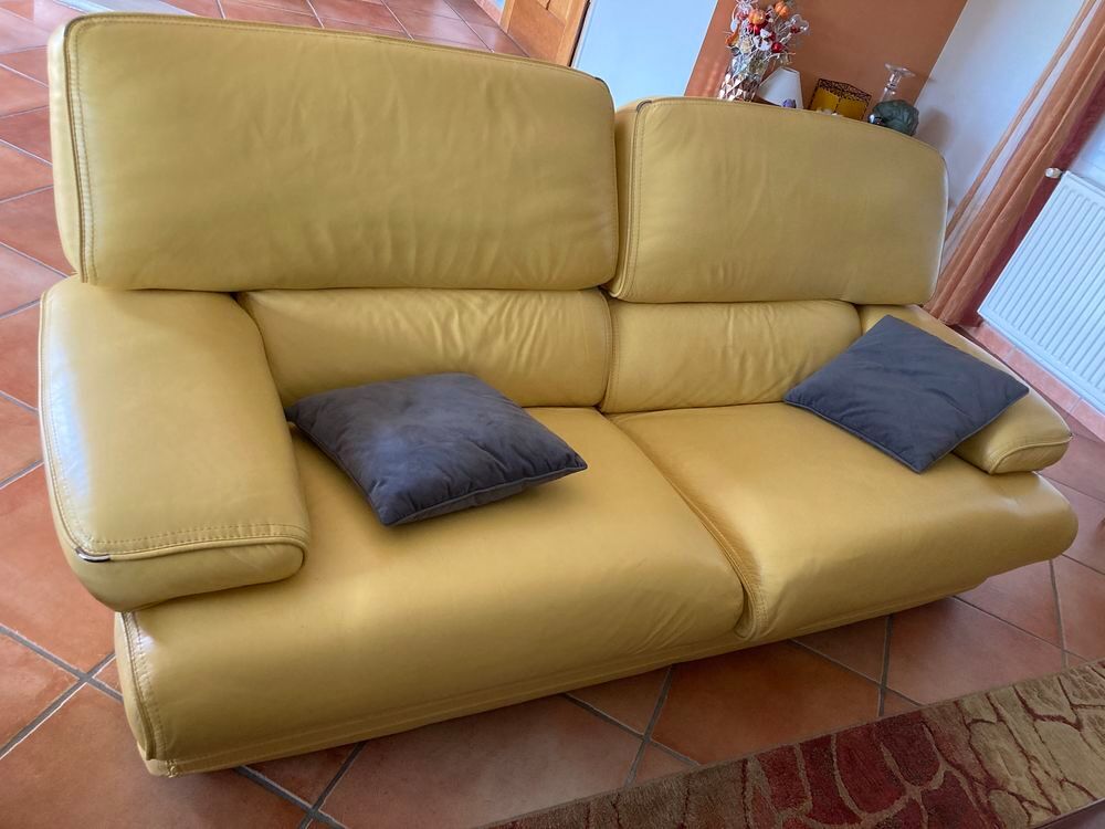 Particulier salon cuir. Meubles