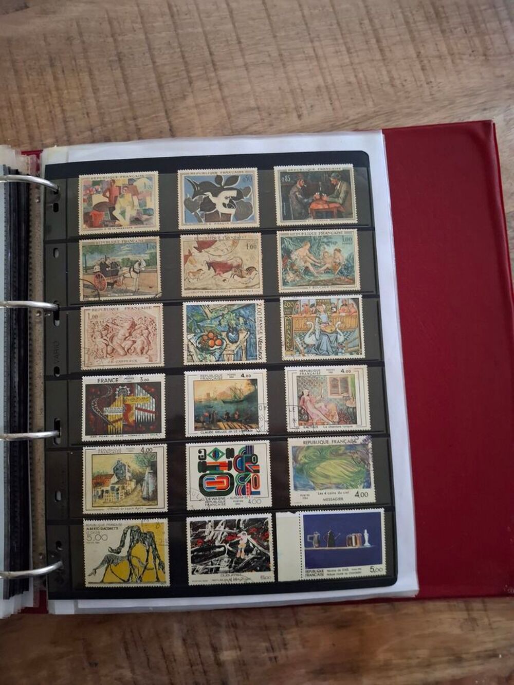 Collection de timbres fran&ccedil;ais 