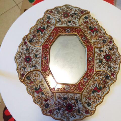 Miroir d�coratif � motif floral 130 Aubagne (13)