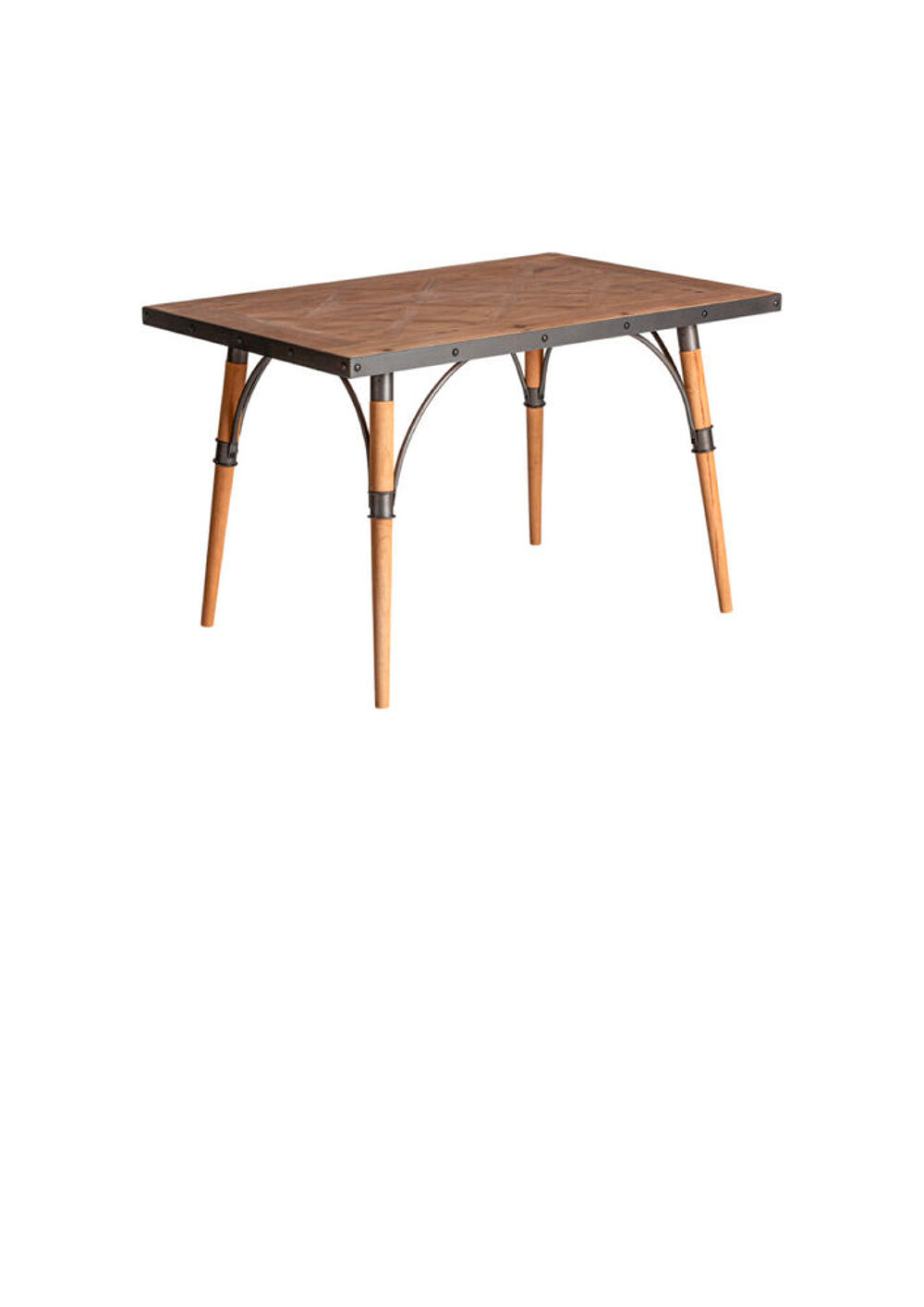 Table de salle &agrave; manger industrielle bois metal Meubles