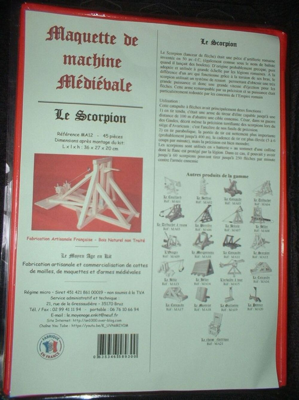 Maquette de scorpion 