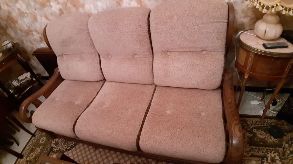 CANAPE 3 PLACES ET SES 2 FAUTEUILS Meubles