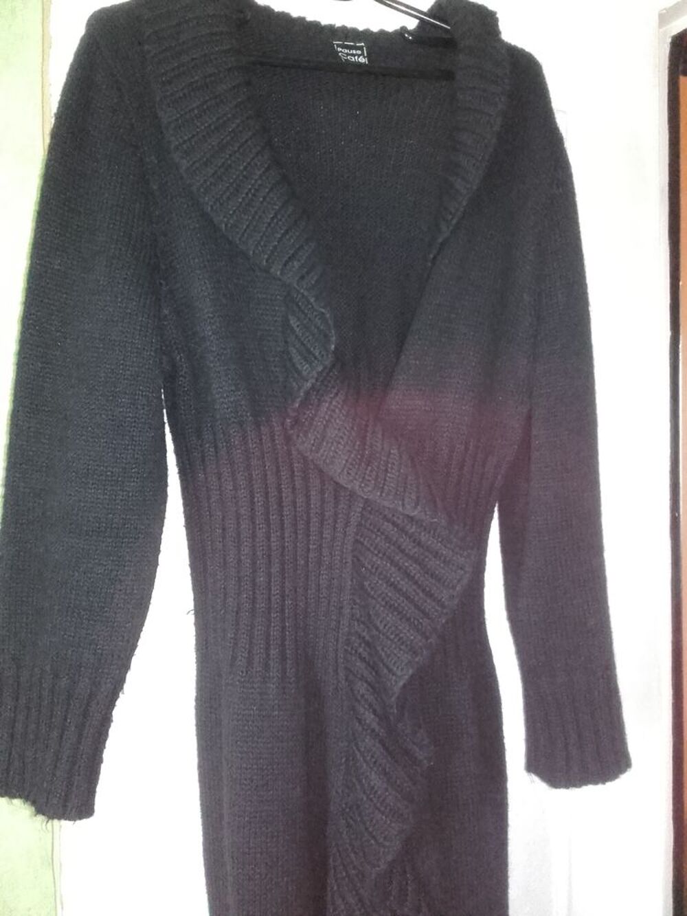 Gilet long Pause Caf&eacute; T 40- 42 Vêtements