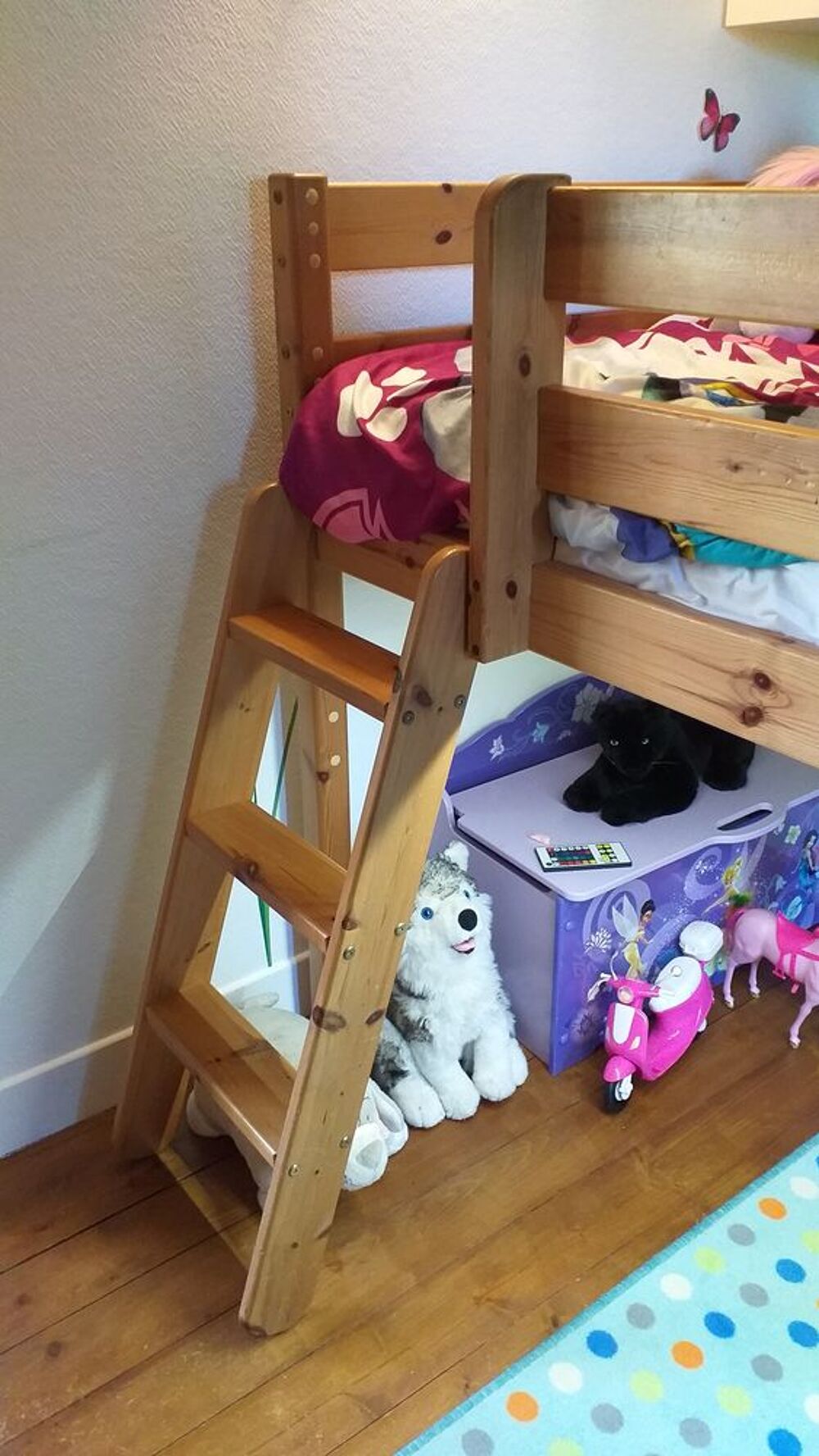 Lit mezzanine &agrave; mi-hauteur Mobilier enfants