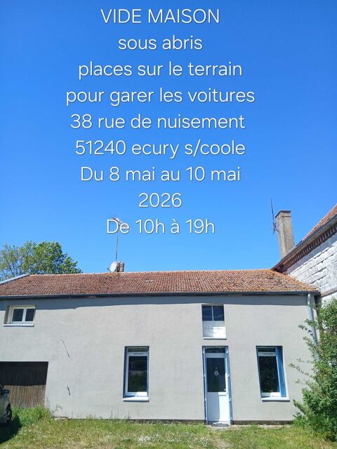 vide maison Écury-sur-Coole (51)