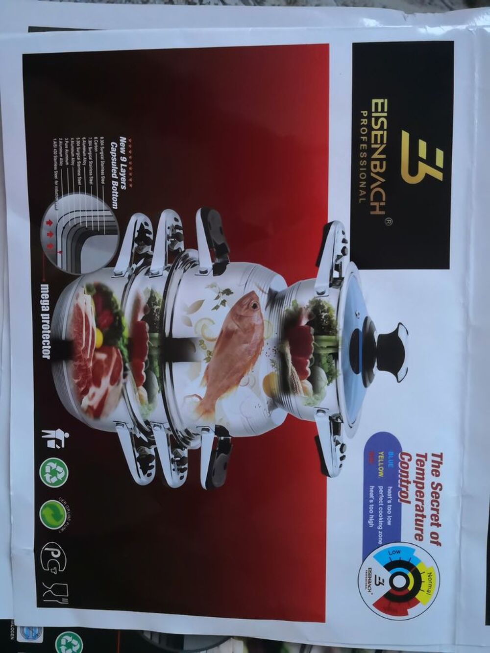 Batterie de cuisine acier chrom&eacute; inoxydable Electroménager