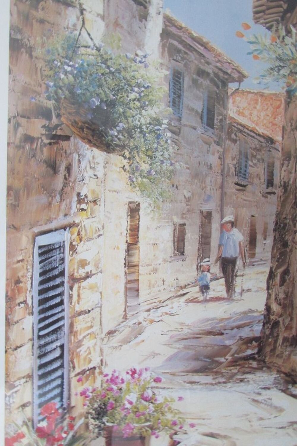 Paysage proven&ccedil;al , sign&eacute; Vincent, tr&egrave;s d&eacute;coratif.... Décoration