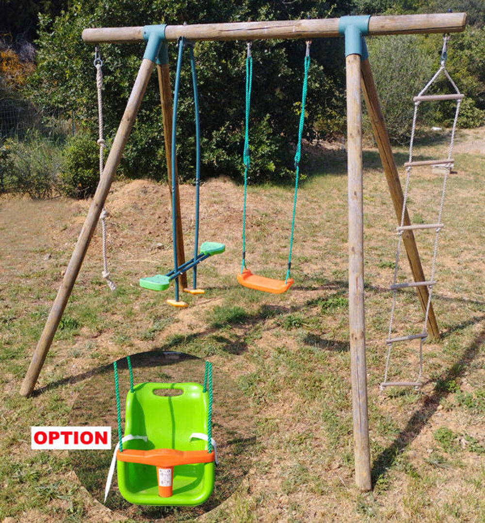 Balan&ccedil;oire avec portique bois "SOULET" Jeux / jouets