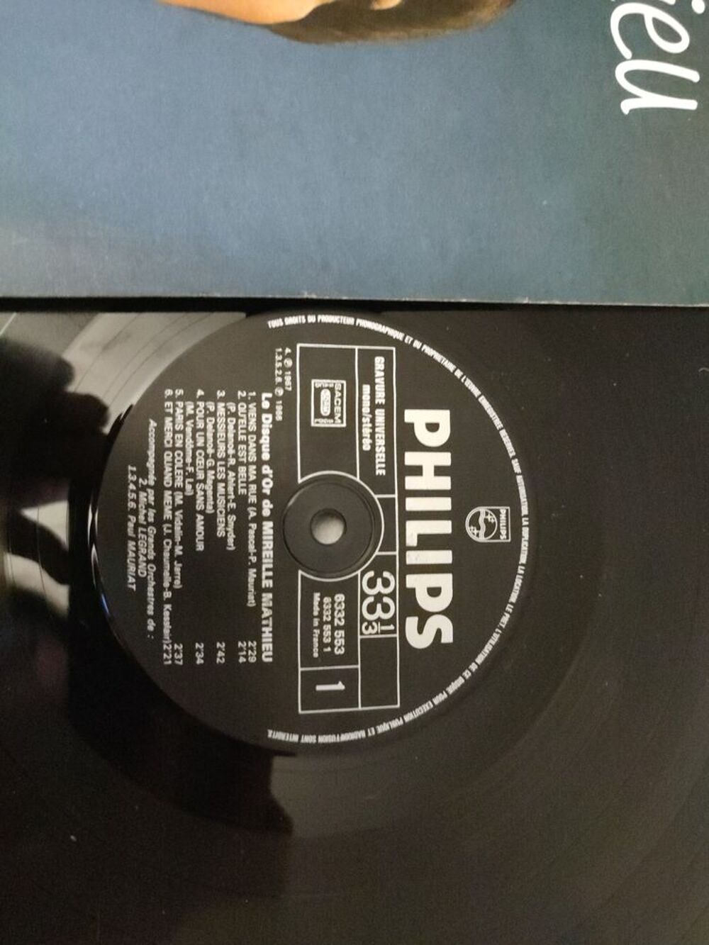 Vinyle de Mireille Mathieu Le Disque d'or Audio et hifi