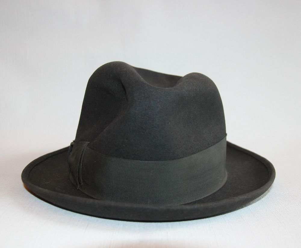 Chapeau feutre noir homme G&eacute;rard Sools Paris. Mossant Vêtements