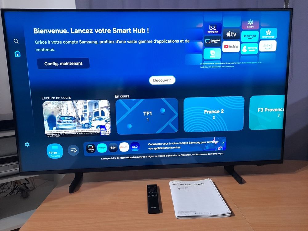 T&eacute;l&eacute;viseur LC Samsung CRYSTAL UHD LED Photos/Video/TV