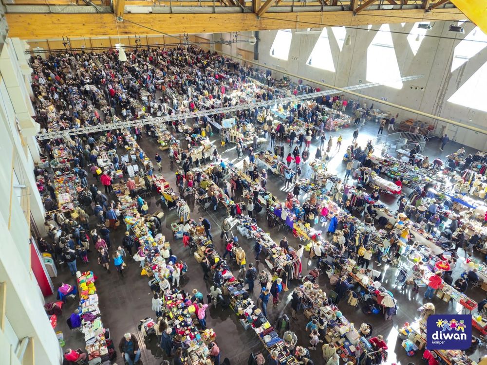 Grand troc et puces de l'&eacute;cole Diwan Kemper (200 exposants) Vide grenier, marché aux puces, braderie