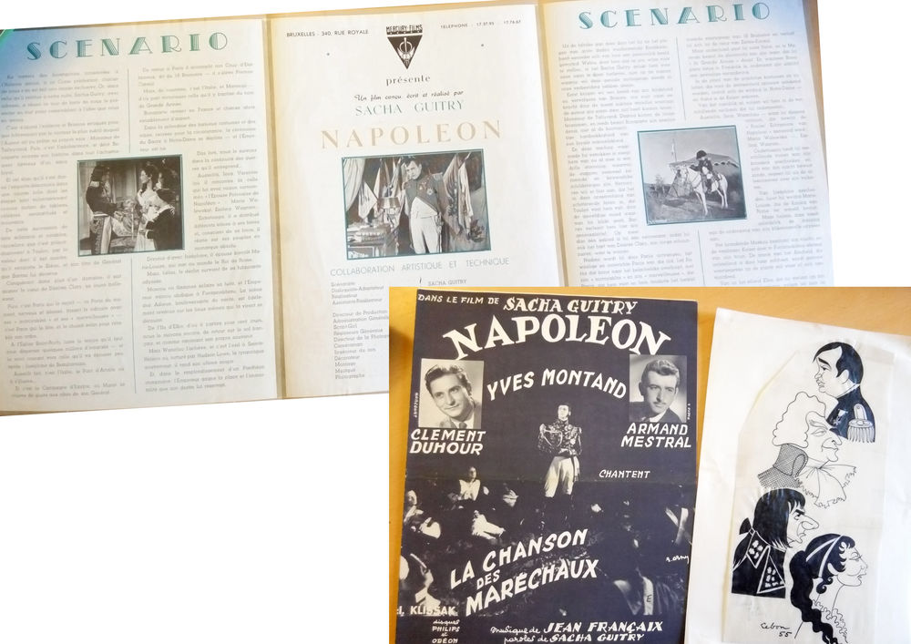 Lot SACHA GUITRY autour du film "Napol&eacute;on" 
