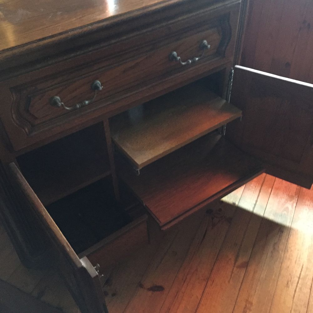 meuble TV-HIFI + Table basse en ch&ecirc;ne massif Meubles