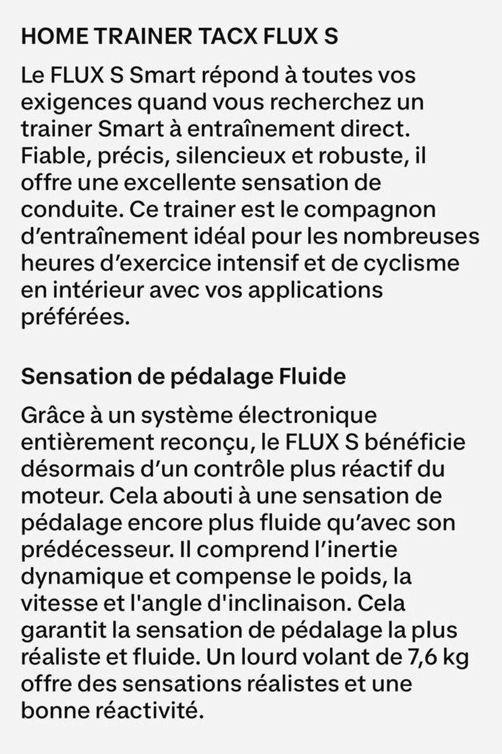 Home Trainer Tacx Flux S Sports