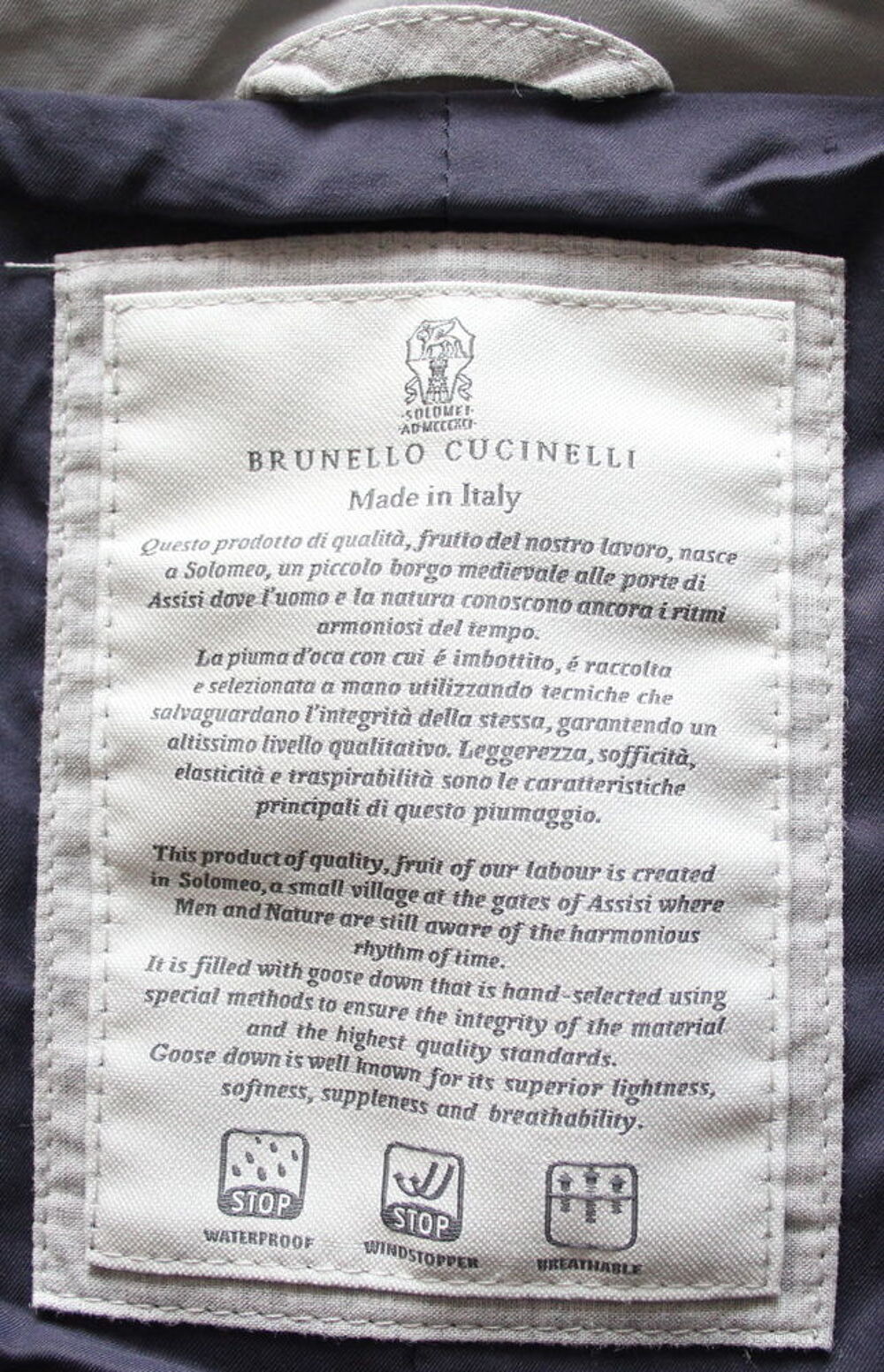Veste doudoune sans manches BRUNELLO CUCINELLI T.M Vêtements