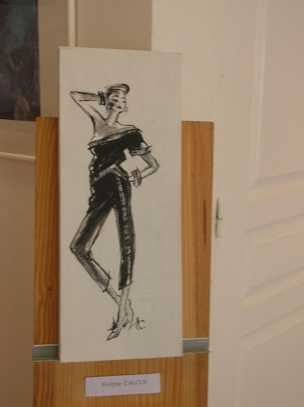 Silhouette de mode (tableau sur toile) Décoration