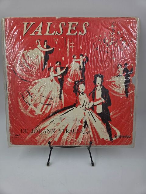Vinyle 33 tours Valses Johann Strauss (Symphonium) 4 Vulbens (74)