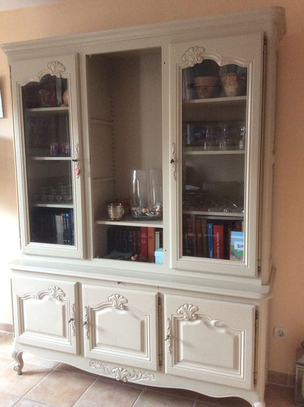 bibliotheque merisier style r&eacute;gence Meubles