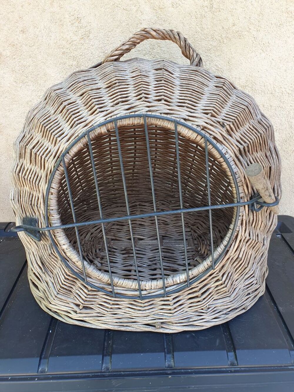   Panier en rotin pour chat 