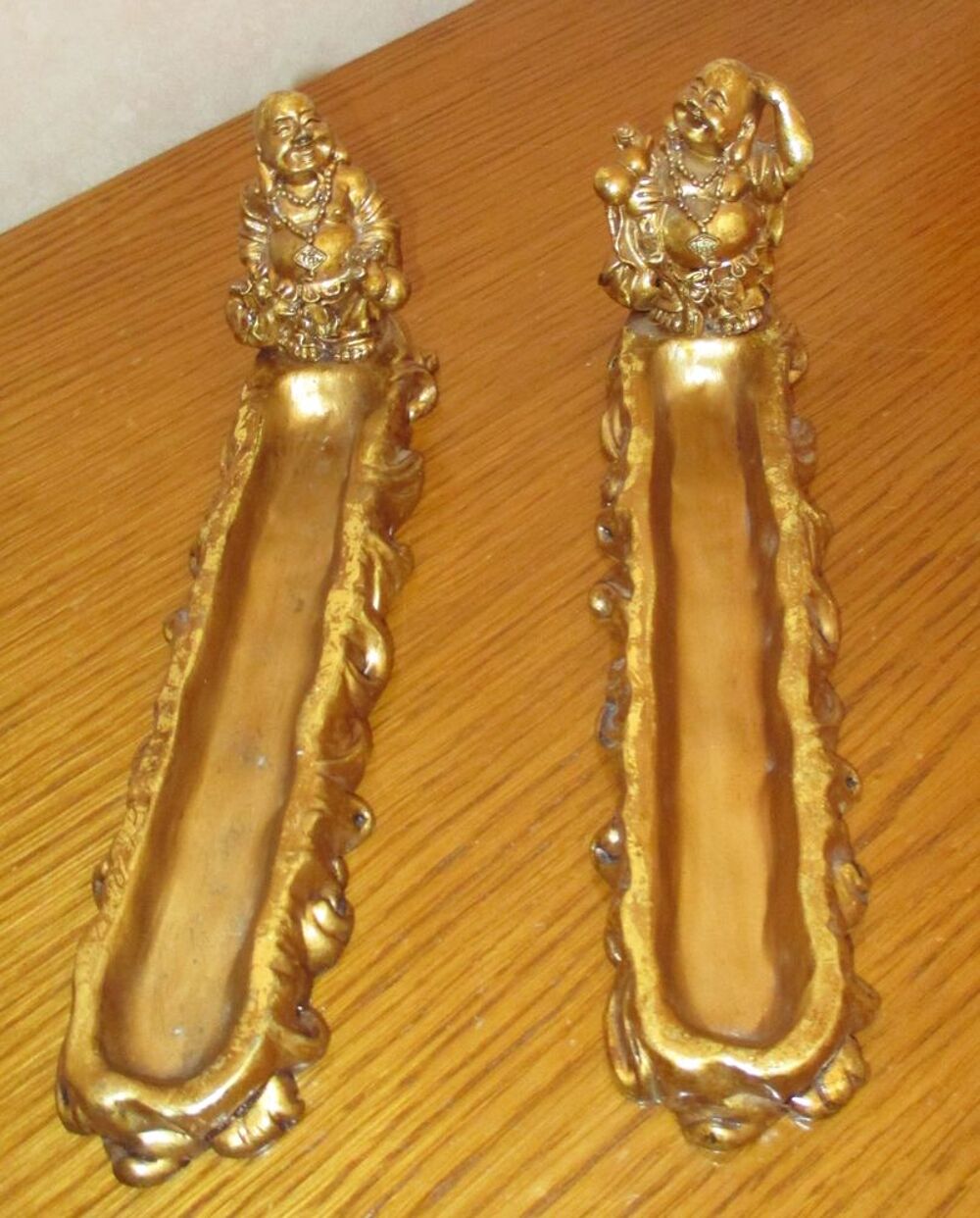 2 Br&ucirc;les encens en r&eacute;sine avec -- Bouddha -- Décoration
