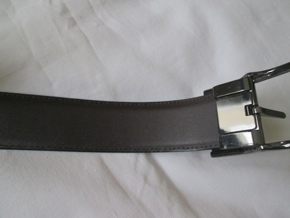 Ceinture homme r&eacute;versible noir/marron Vêtements
