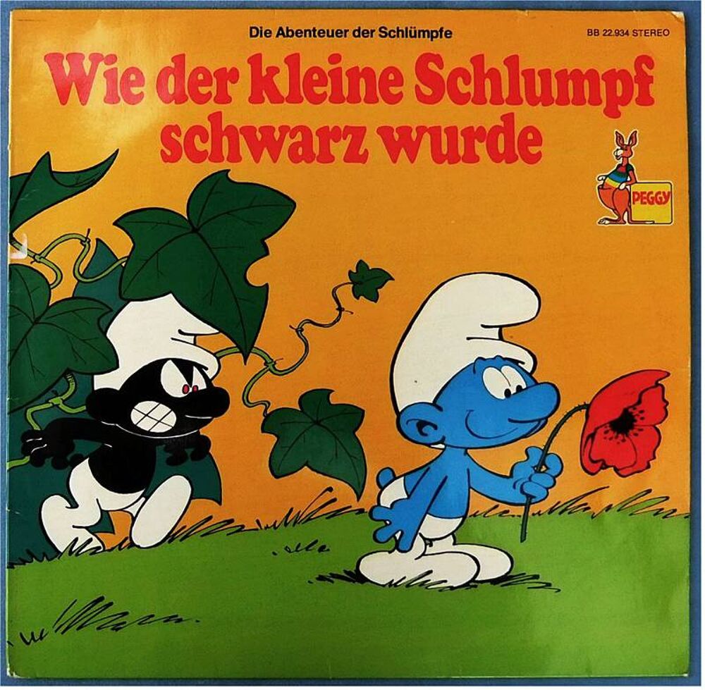 LP Wie der kleine Schlumpf schwarz wurde - Allemagne - 1976 CD et vinyles