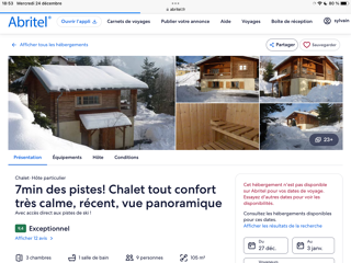 Location  Chalet - Bungalow 