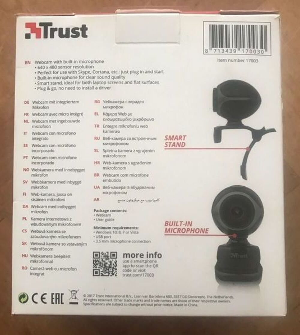 Webcam Trust Matriel informatique