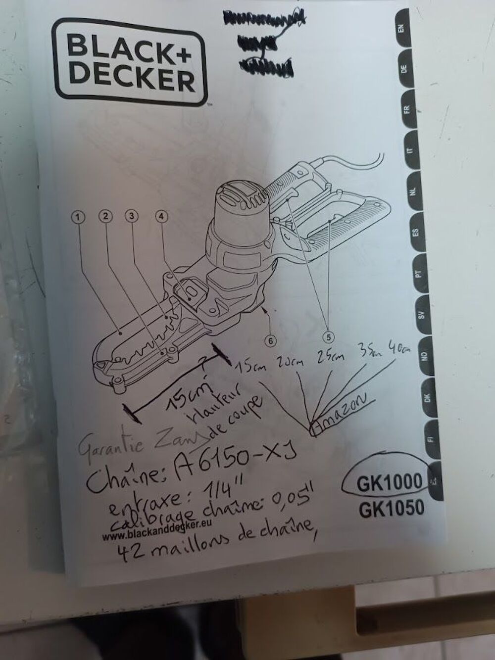Black &amp; Decker GK1000 , Coupe-branches Alligator, 220 V Bricolage