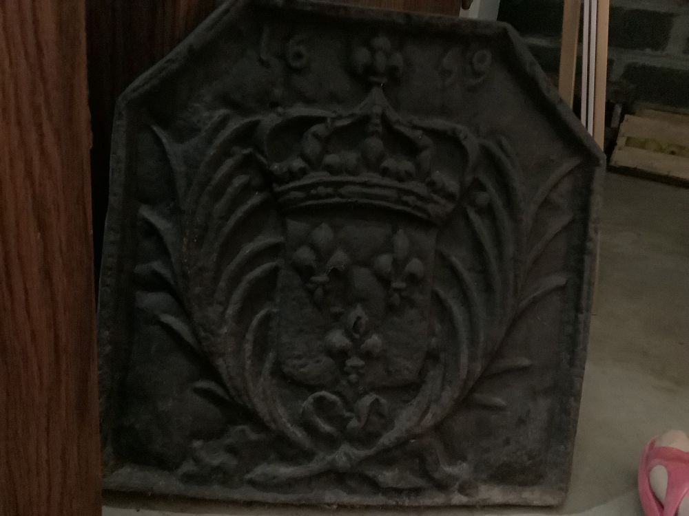 Plaque de chemin&eacute;e tr&egrave;s ancienne Décoration